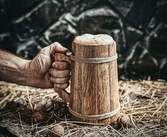 Taza de cerveza de madera - comprar online