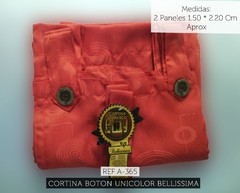 Cortina Bellissima Boton Ref A-365