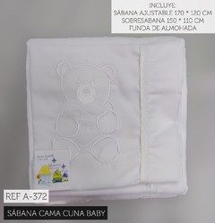 Sábana Cama Cuna Ref A-372