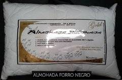 Almohada Siliconada Forro Negro - comprar online