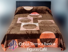 Cobija Térmica Iberica Delltex Figuras Café - comprar online