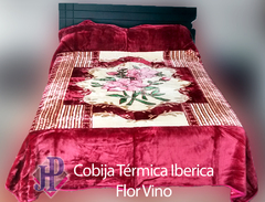 Cobija Térmica Iberica Delltex Flor Vino - comprar online