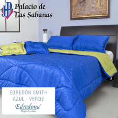 Edredón Jacquard Edredona Azul - Verde