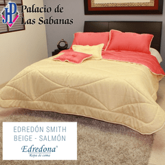 Edredón Jacquard Edredona Beige - Salmón