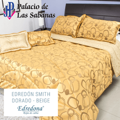 Edredón Jacquard Edredona Dorado Beige