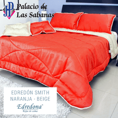 Edredón Jacquard Edredona Naranja - Beige