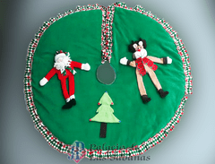 Pie de Arbol Navidad Papa Noel - Reno Verde