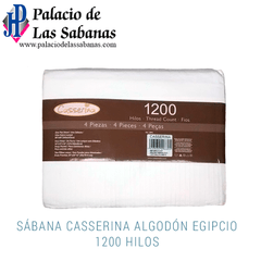 Sábana Casserina Algodón Egipcio 1200 Hilos