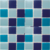 Mosaico Veneciano Cristalo Mezcla Azules