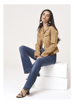 Campera "DINA" Jeans Camel Elastizada - tienda online