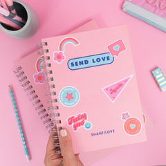 Kit Cuaderno A4 Rayado + Cuaderno A5 Rayado Send Love