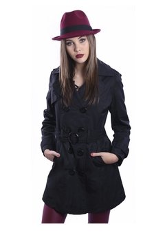 Piloto Impermeable Trench Negro
