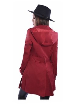Piloto Impermeable Trench Rojo - nofret