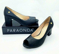 Peep Toe Couro Paraonda