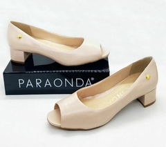 Peep |Toe Couro Paraonda