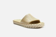 Chinelo Slide Dourado Marrocos