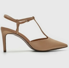 Scarpin Slingback Nude Loucos e Santos