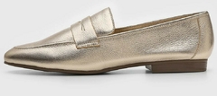 Loafer Couro Dourado Loucos E Santos - comprar online