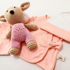 Ajuar JUNTOS moñito rosa - tienda online