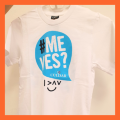 Remera Campaña CUI.D.AR "#MeVes" en internet