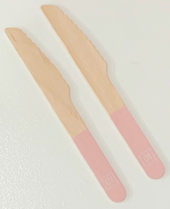 Cuchillo x10 bambu mitad color - comprar online