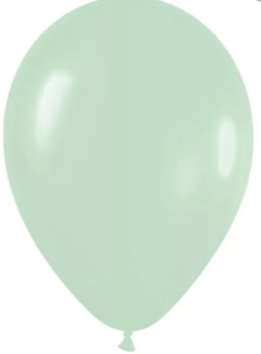 Globo verde pastel 12" x5