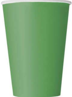Vaso verde oscuro x6