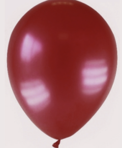 Globo rojo oscuro perlado 12" x5