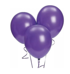 Globo violeta perlado 12" x5