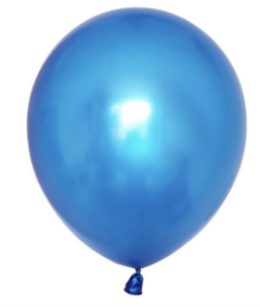 Globo azul perlado 12" x5