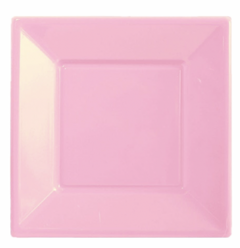 Plato plastico cuadrado x6 16x16