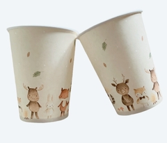 Vaso animalitos del bosque x5