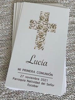 Estampita Comunión Lucia x12