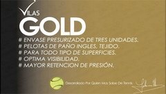 6 tubos pelotas Vilas Gold (promo) - TennisHero e-shop