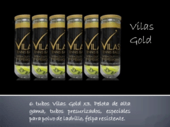 6 tubos pelotas Vilas Gold (promo)