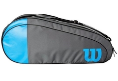 Raquetero Wilson Team 6-pack (azul/gris) - comprar online