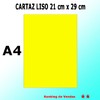 Cartaz 21x29cm Amarelo Liso - comprar online