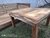 Sillón y mesa ratona de madera recuperada - comprar online