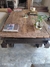 mesa ratona realizada c zorra Antigua y tapa de quebracho Blanco 170 x 100 x 55 - comprar online