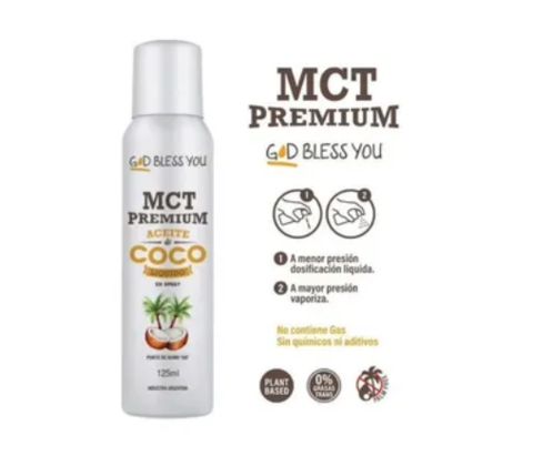 Aceite De Coco Liquido Mct Premium X125ml God Bless You