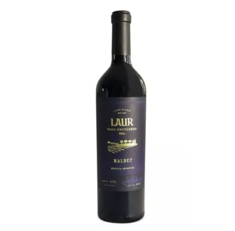 Vino Malbec Laur X750ml 3 Hectareas Partida Limitada