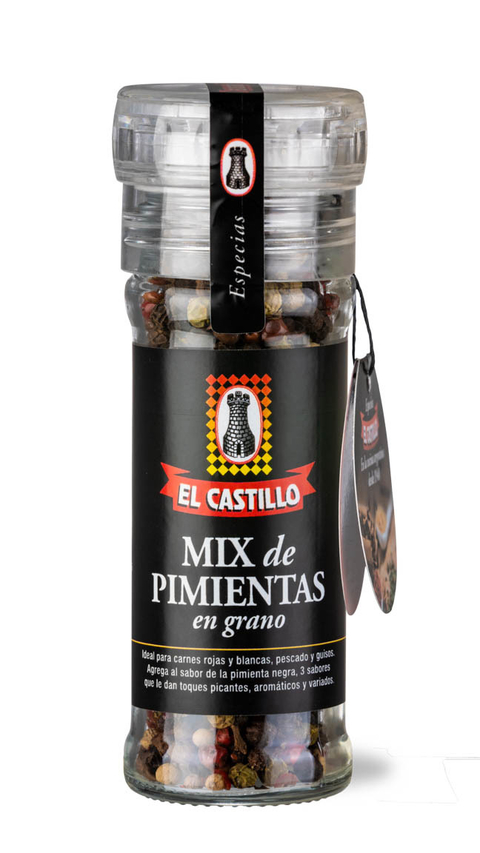 Pimienta Negra En Grano En Molinillo X45g El Castillo