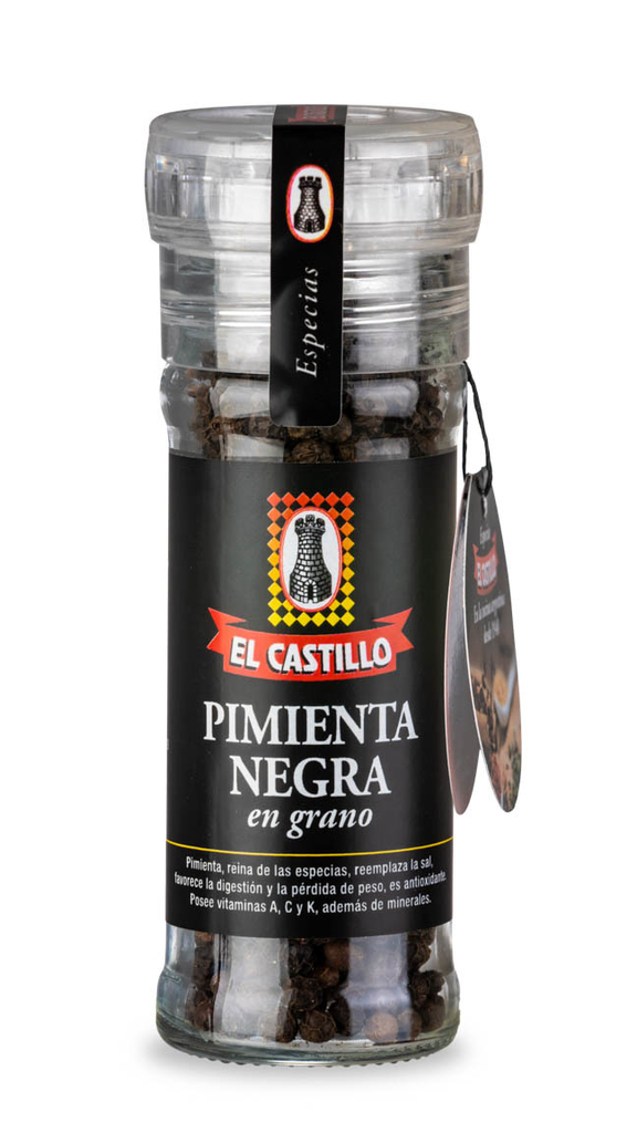 Pimienta Negra En Grano En Molinillo X45g El Castillo