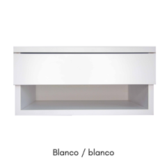 Mesa de luz flotante con un cajón y estante (estandard) - en internet