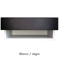 Mesa de luz flotante con un cajón y estante (estandard) - - tienda online
