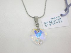 Corazón Boreal 1,4 cm + cadena- Cristal - comprar online