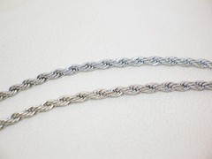 Cruz del equilibrio azul + cadena- Acero y cristal - Leona