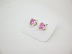 Aros Pink Love - Plata