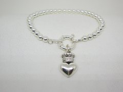 Pulsera Corazón de Reina - Plata