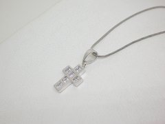 Dije Cruz Santa + cadena - Plata - comprar online